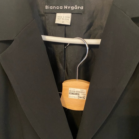 Bianca Nygard Black Blazer and Skirt Set Size 12 - Picture 9 of 13